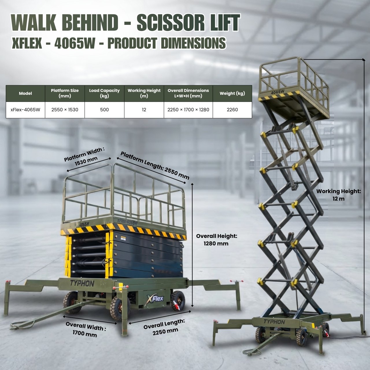 Walk Behind Scissor Lift