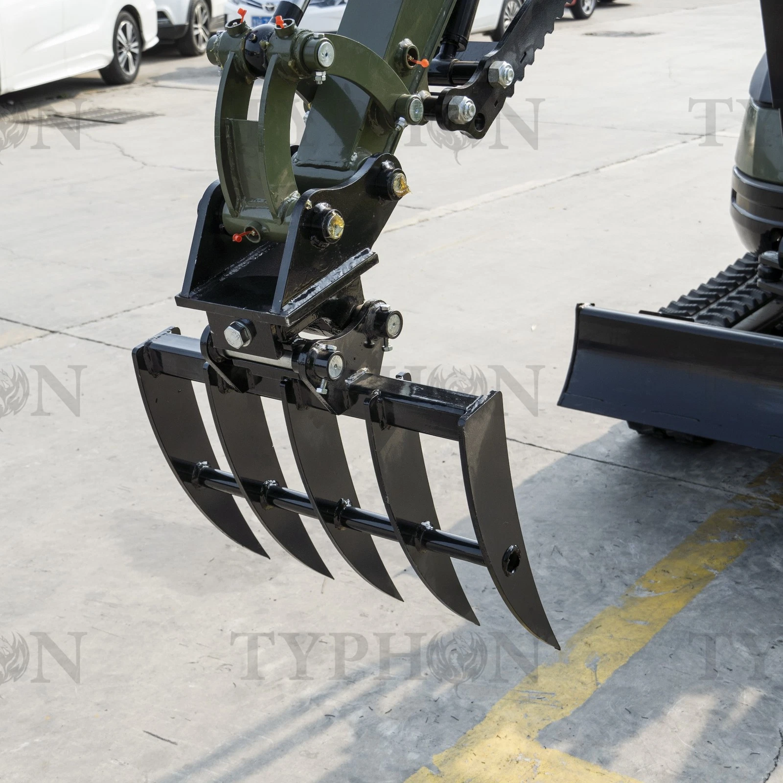 Mini Excavator Compact Rake Attachment - Image 8
