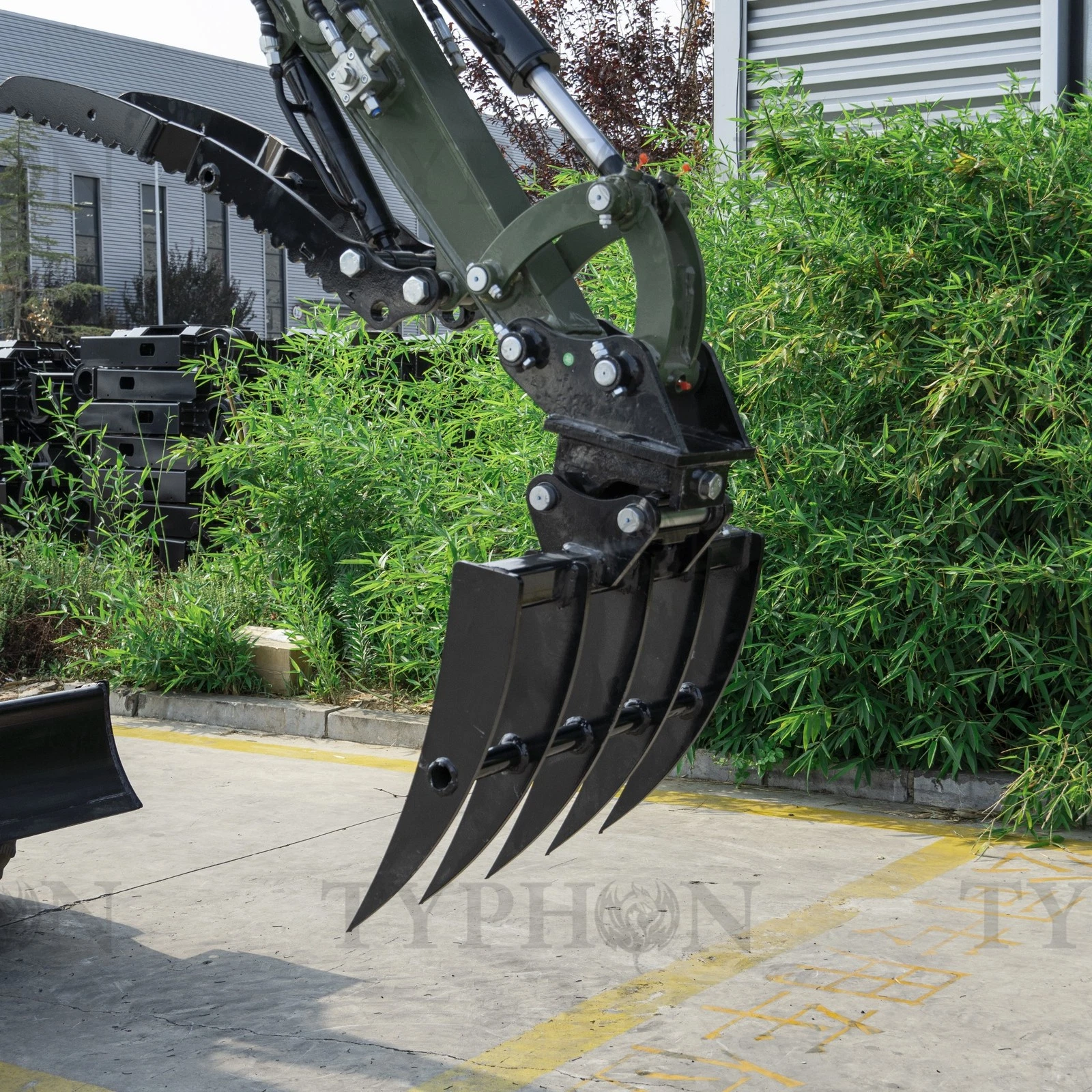 Mini Excavator Compact Rake Attachment - Image 3
