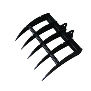 Mini Excavator Attachment Rake 22" Wide TYPHON Attachments For 2-3.5 ton Diggers For TERROR X2 PRO