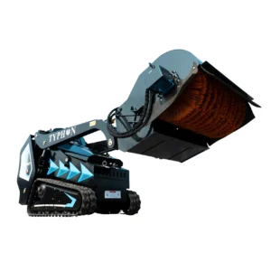 Hydraulic Pickup Sweeper Broom Attachment for TYPHON STOMP X1300 & STOMP 509 Mini Skid Steers