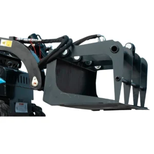 Heavy-Duty Solid Bottom Grapple Bucket for TYPHON STOMP X1300 & STOMP 509 Mini Skid Steers