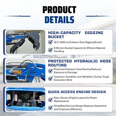 TYPHON TERROR XVII PRO Prestige Edition – Enclosed Mini Excavator with AC, Heater & Ergonomic Comfort - Image 9