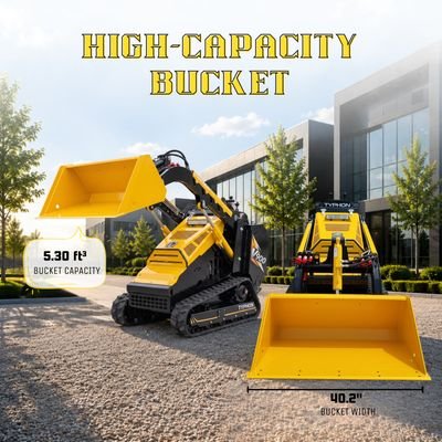 Brand New TYPHON STOMP V900 1.4-Ton Compact Track Loader with 25HP Kubota Diesel Engine 1,102 lb Max Load - Image 11
