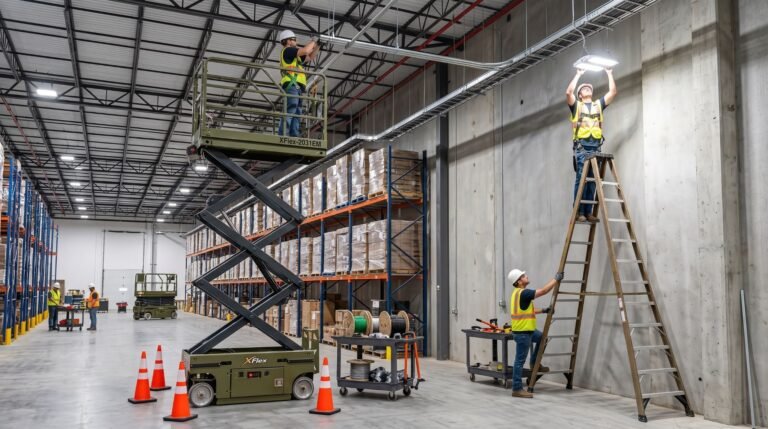 Scissor Lift vs. Ladder: Which Is Safer for Your Work?