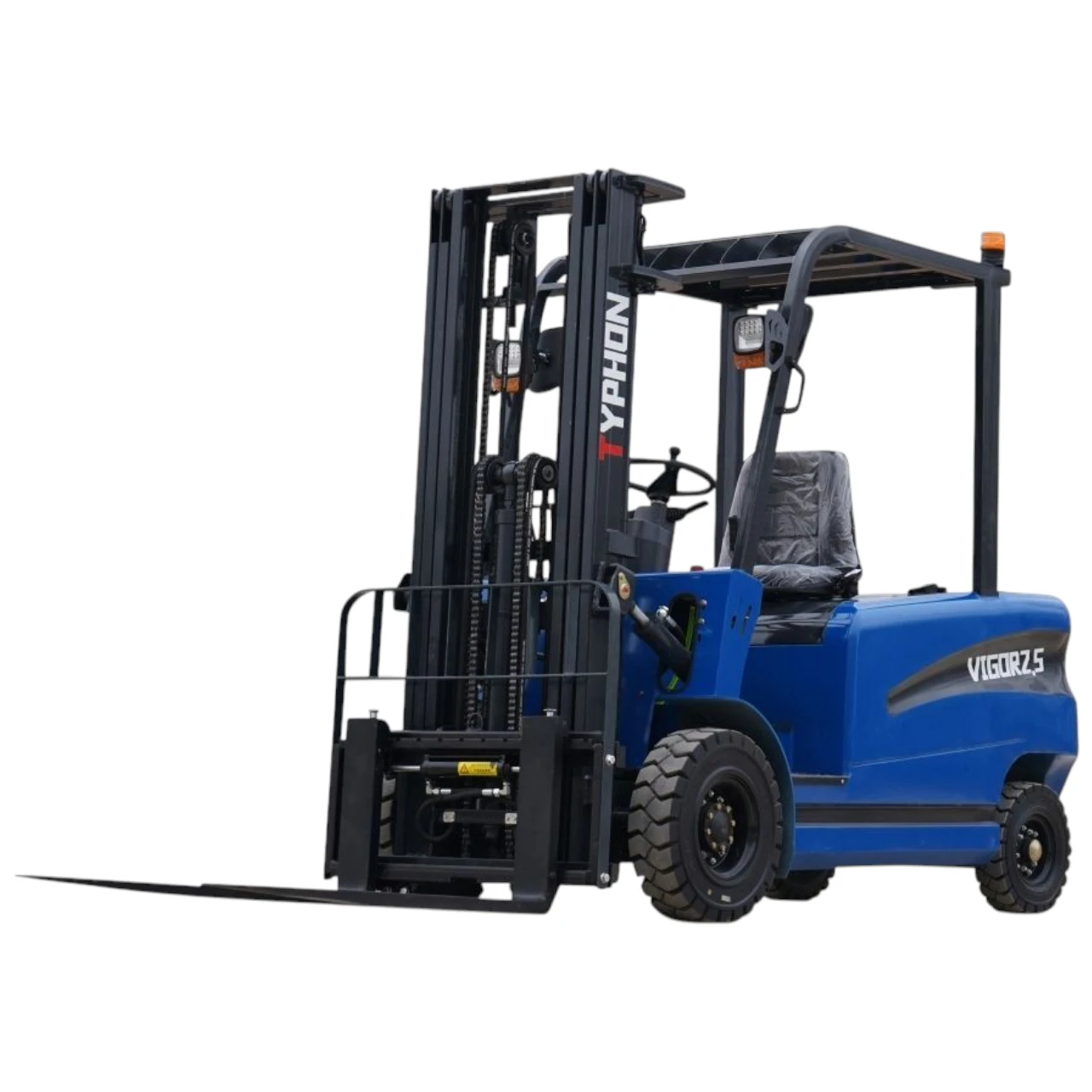 New 2026 TYPHON VIGOR 2.5 Blue Electric Forklift 2.5 Ton Lifter Lift Truck Jitney Hi-Lo