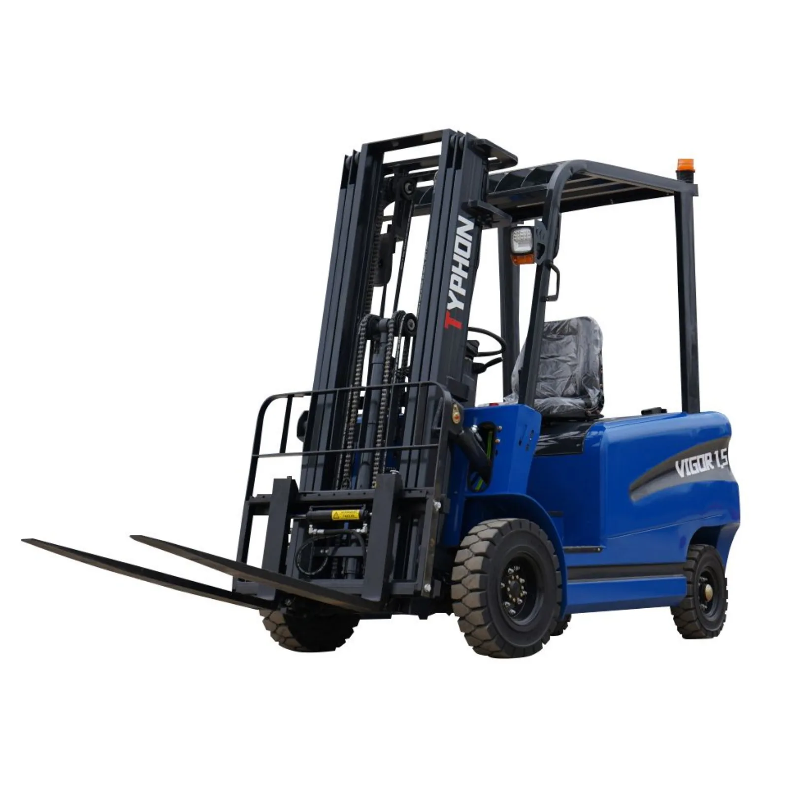 New 2026 TYPHON VIGOR 1.5 Blue Electric Forklift 1.5 Ton Lifter Lift Truck Jitney Hi-Lo