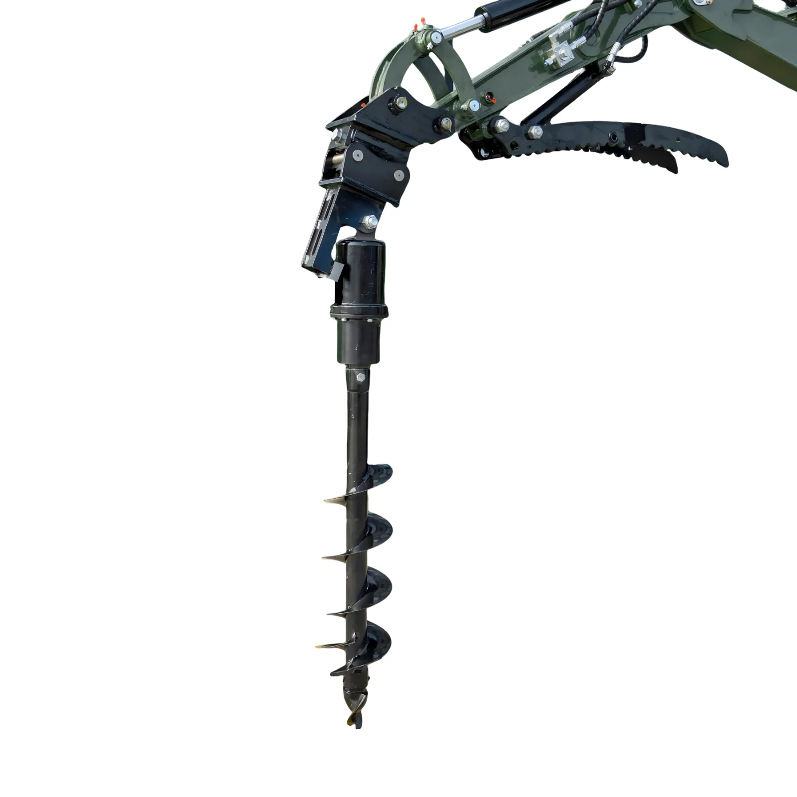 Auger Attachment 7.9in Auger Bit Earth Drilling USA for TERROR XXV and other 2.1-3 Ton Mini Excavators - Image 2