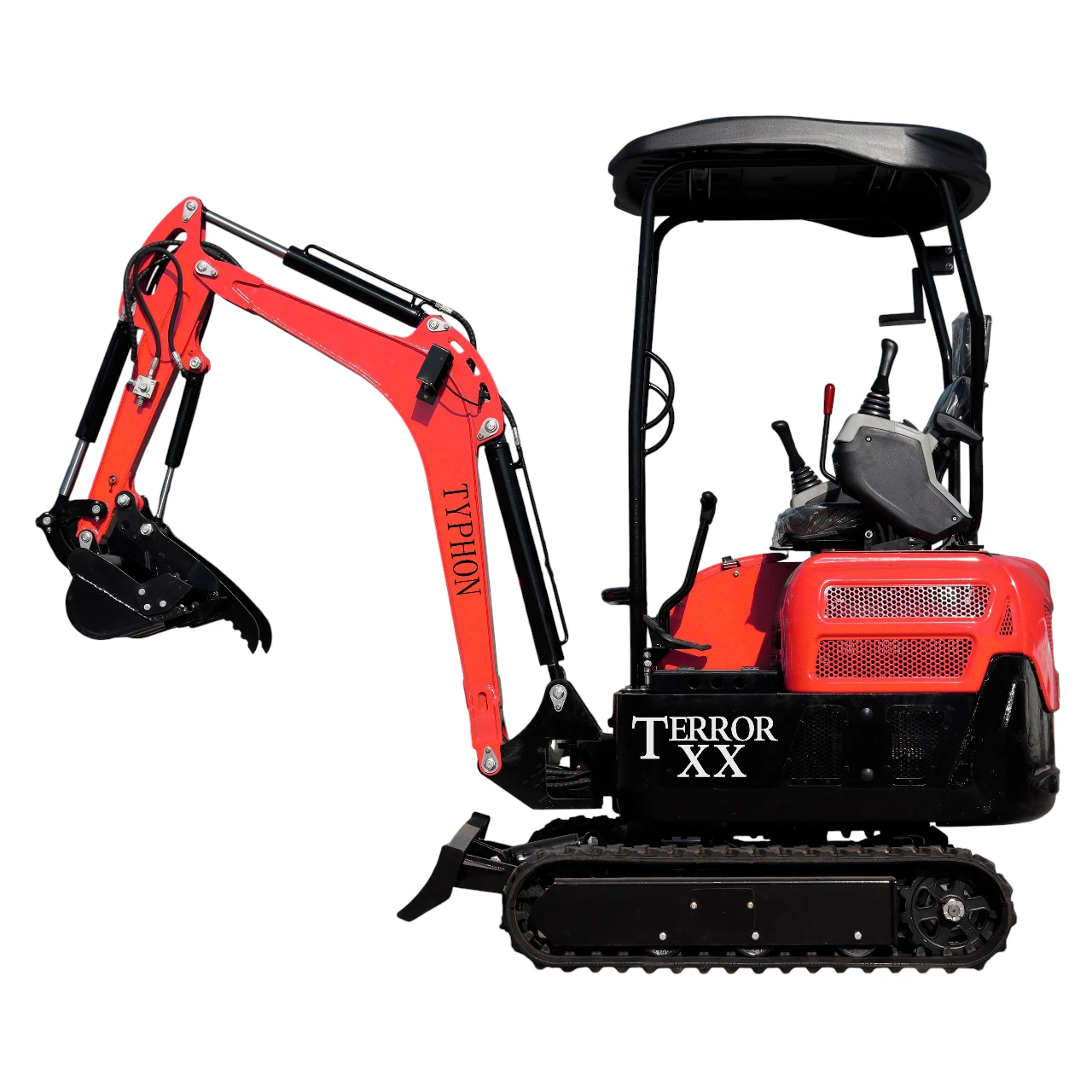 2025 4,000 lb TYPHON TERROR XX Mini Excavator Rubber Track with Kubota D902 Diesel Engine USA - Image 3