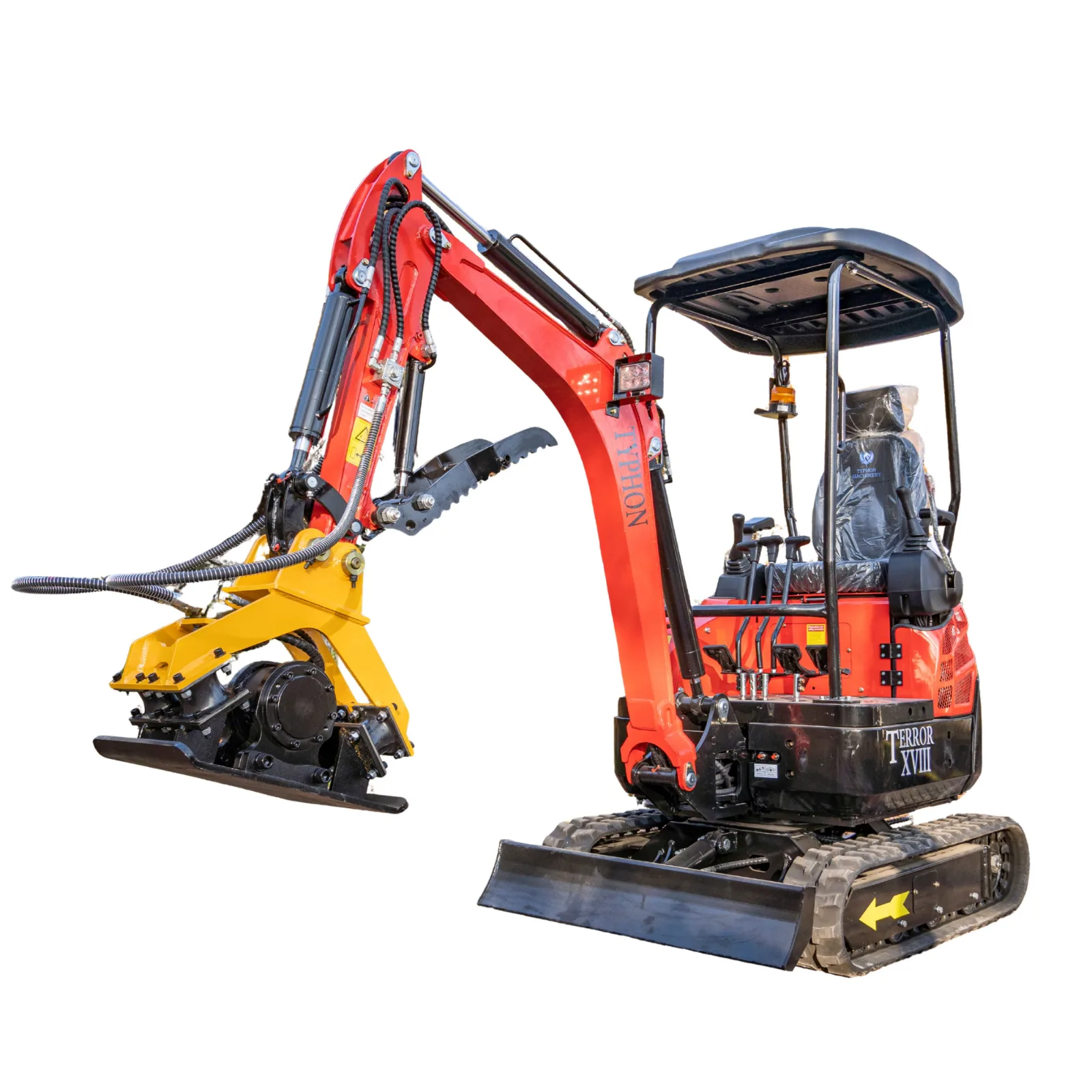 TYPHON Compatible Hydraulic Plate Compactor Attachment for Mini Excavators 1 Ton to 2 Ton - Image 3