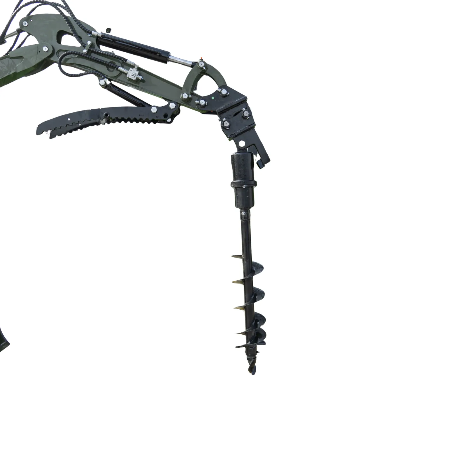 Auger Attachment 7.9in Auger Bit Earth Drilling USA for TERROR XXV and other 2.1-3 Ton Mini Excavators - Image 4