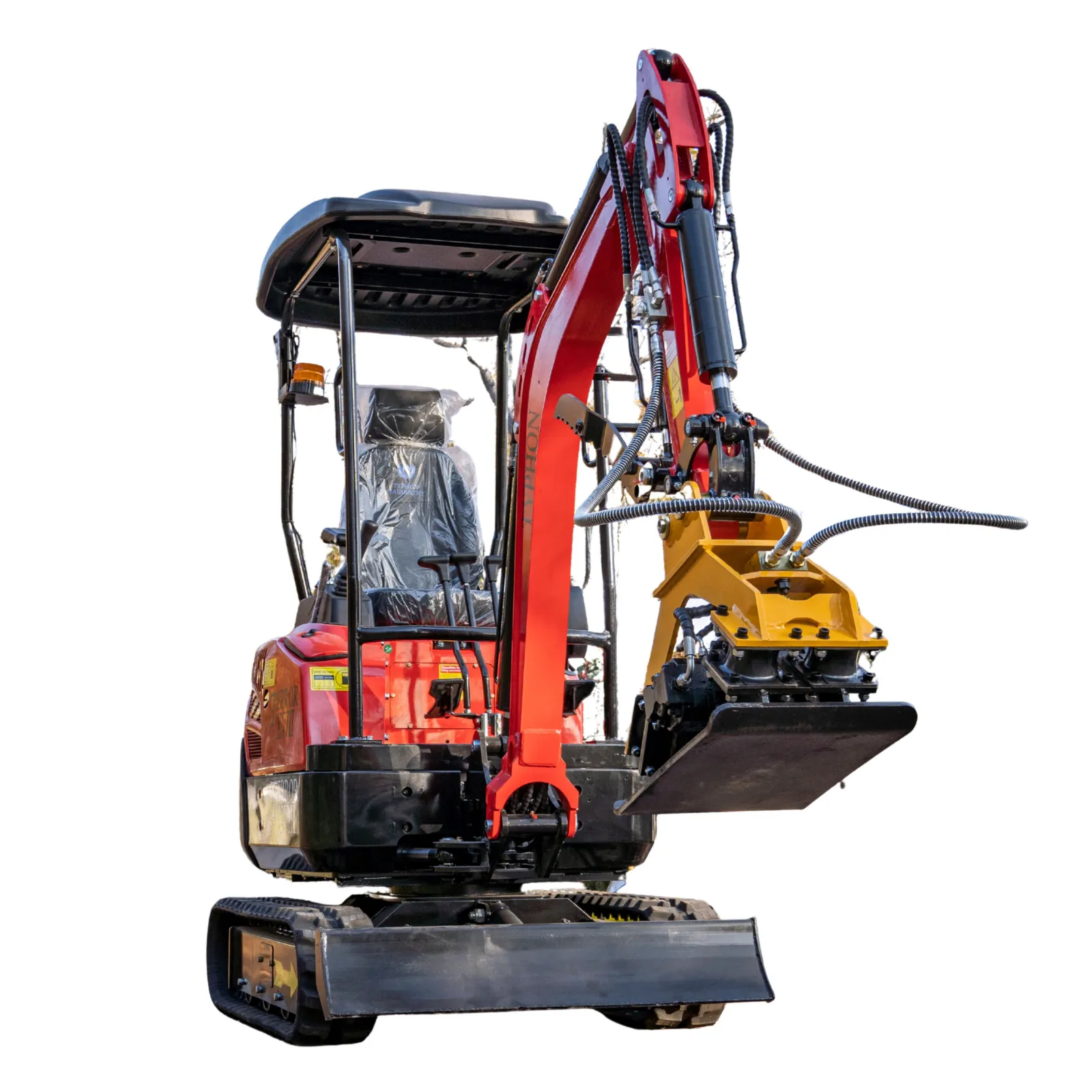 TYPHON Compatible Hydraulic Plate Compactor Attachment for Mini Excavators 1 Ton to 2 Ton - Image 4