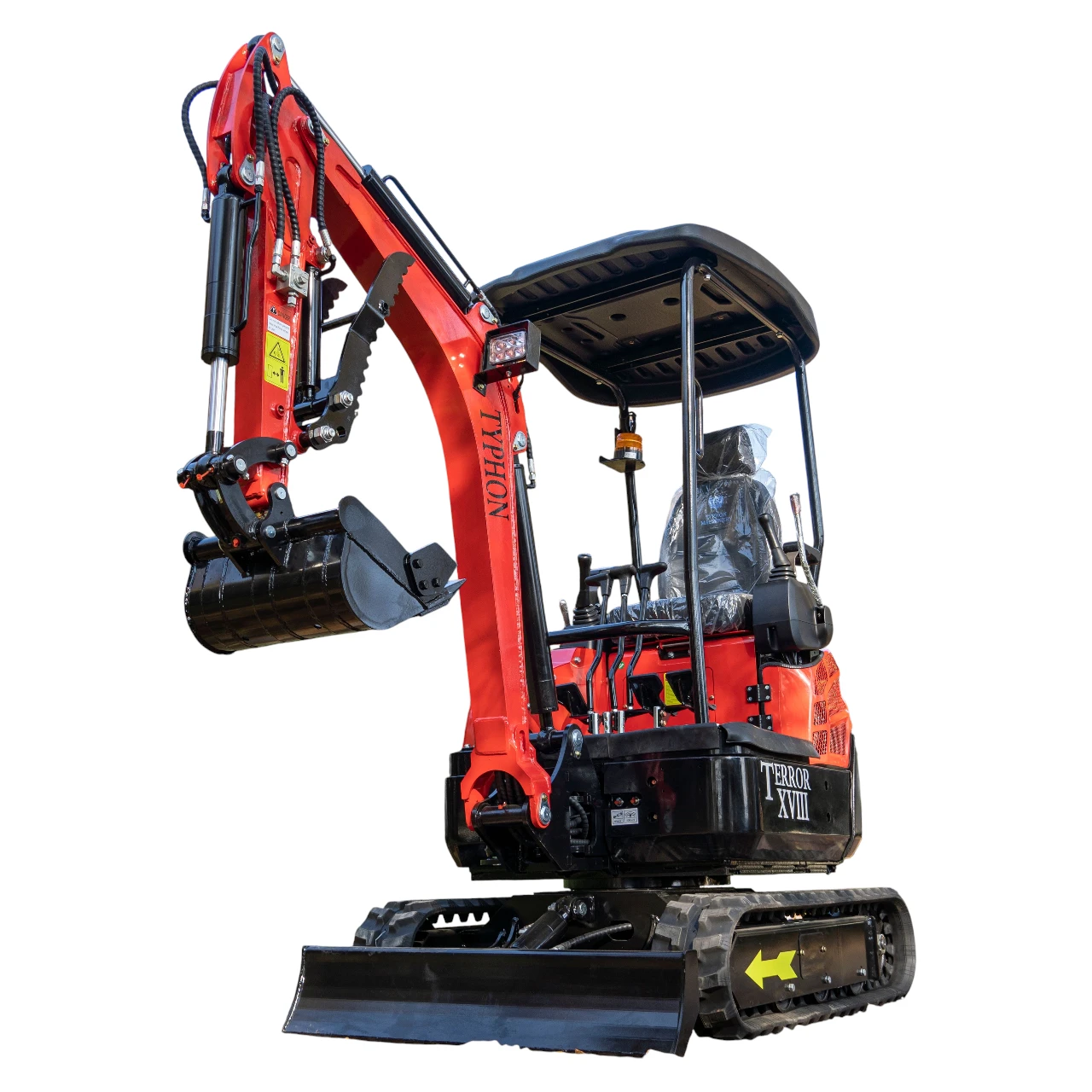 New 4,000 lb TYPHON Lux Mini Excavator Rubber Track with Kubota Diesel Engine USA - Image 5