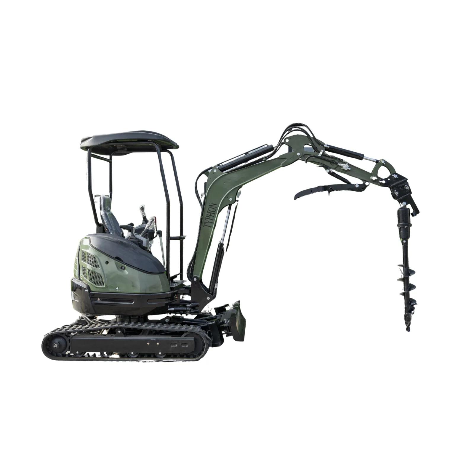 Auger Attachment 7.9in Auger Bit Earth Drilling USA for TERROR XXV and other 2.1-3 Ton Mini Excavators - Image 5
