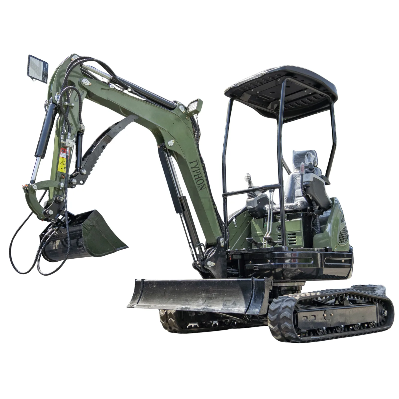 800mm Tilting Bucket Attachment Hydraulic Digging Bucket USA for TERROR XXV and other 2.1-3 Ton Mini Excavators - Image 5