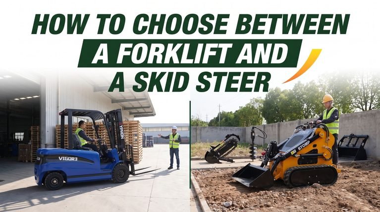 How to Choose Between a Forklift and a Skid Steer
